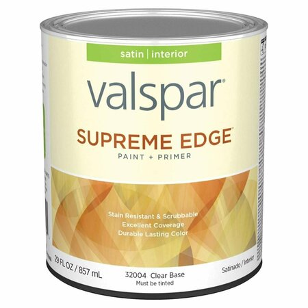 VALSPAR 1 qt. Supreme Acrylic Latex All Purpose Paint, Clear 028.0032004.005